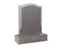 Rustic Pitched Light Grey Granite Memorial Image